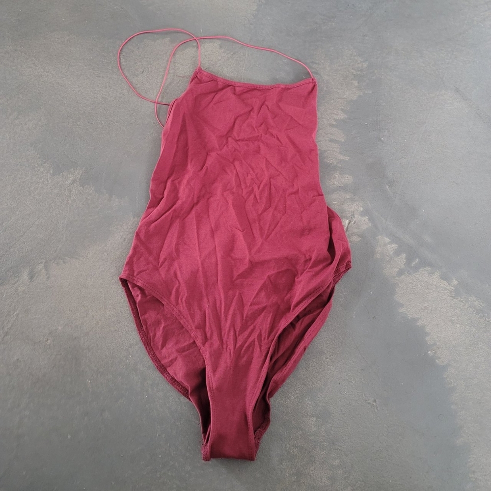 Low criss cross back bodysuit